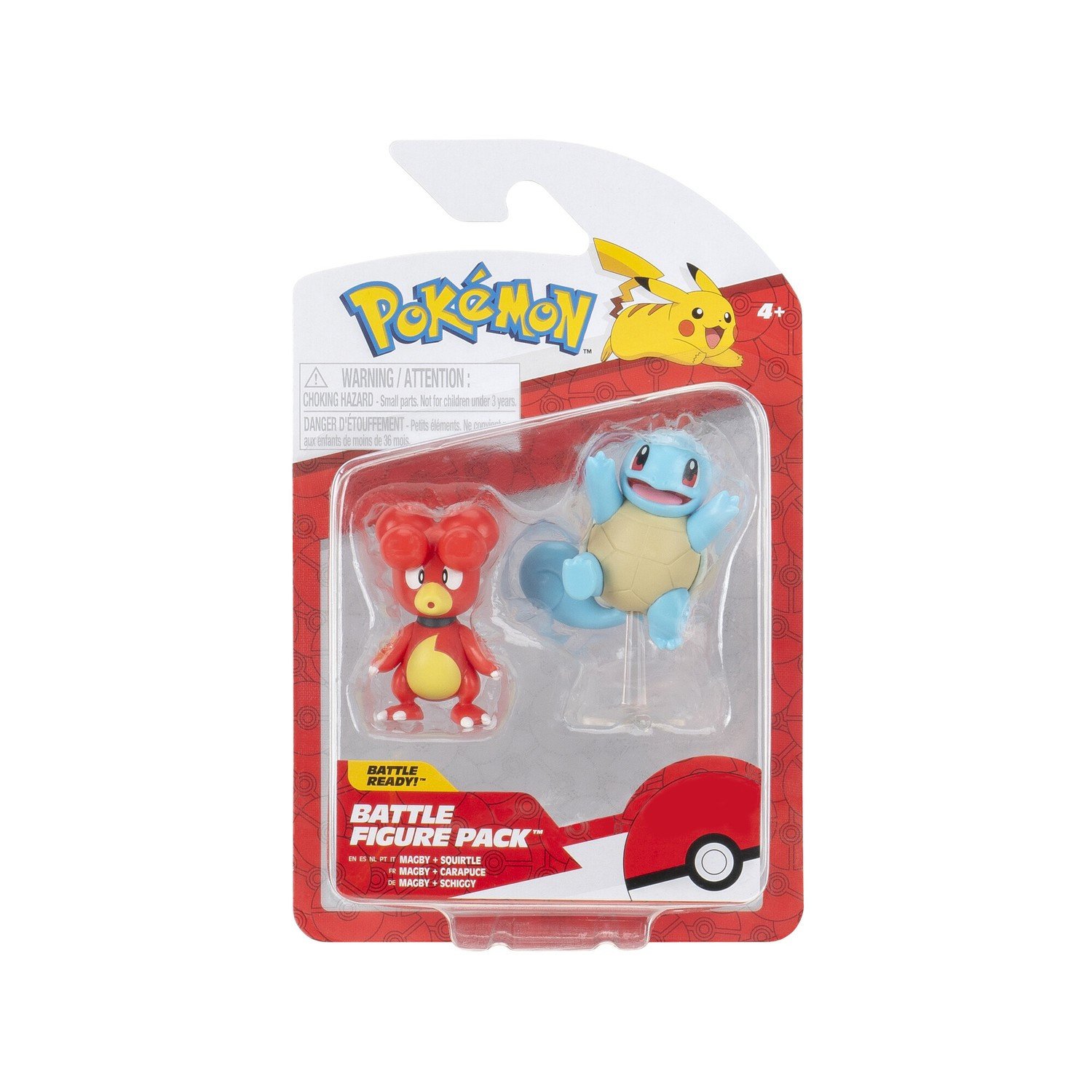Pokemon Battle Figure Pack Magby + Squirtle