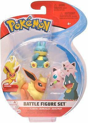 Pokemon Battle Figure Set Flareon+Munchlax+Jigglypuff 97694