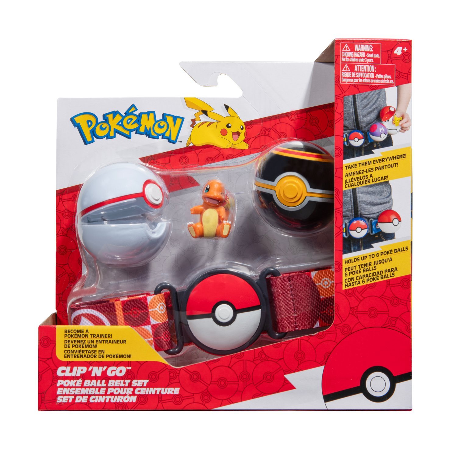 Pokemon Clip n Go Belt Set Charmander