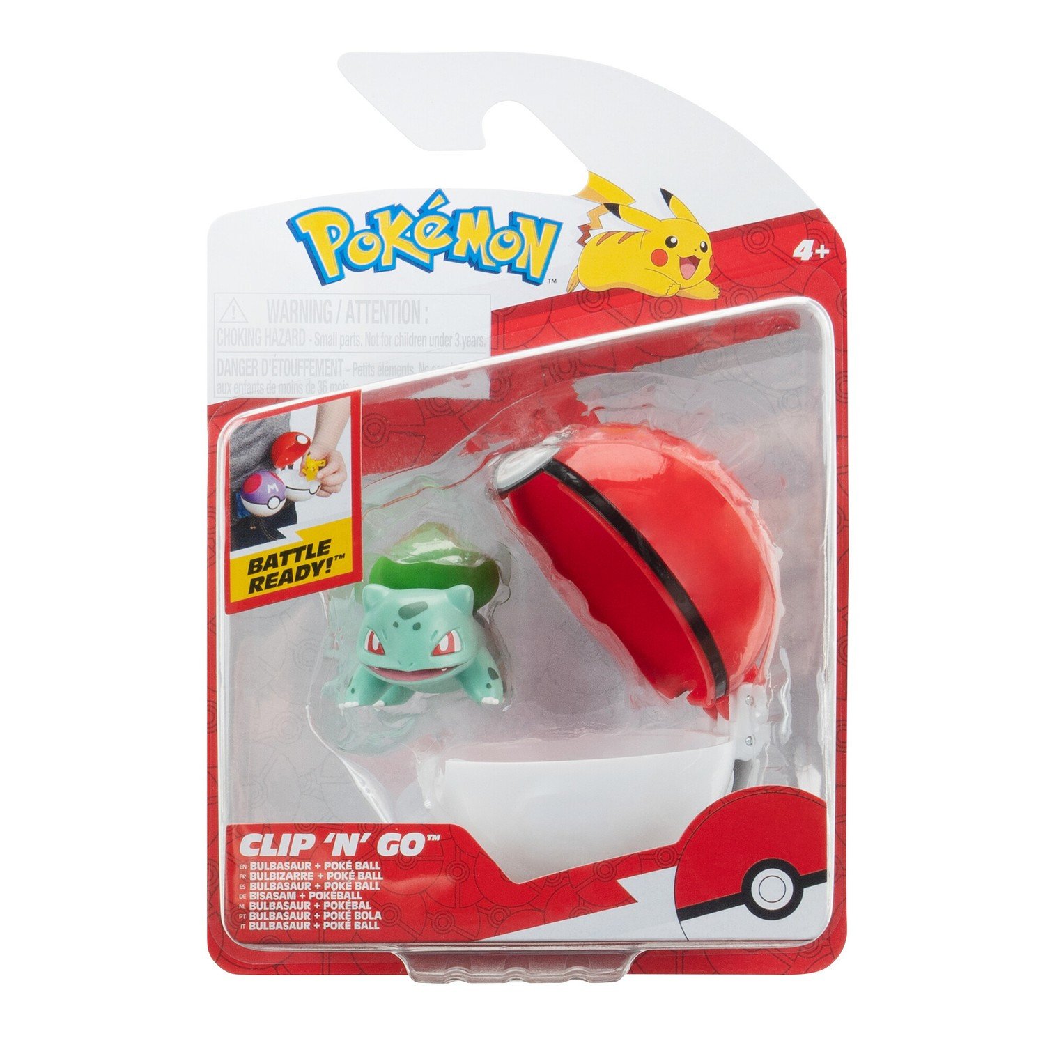 Pokemon Clip n Go Bulbasaur + Poke Ball