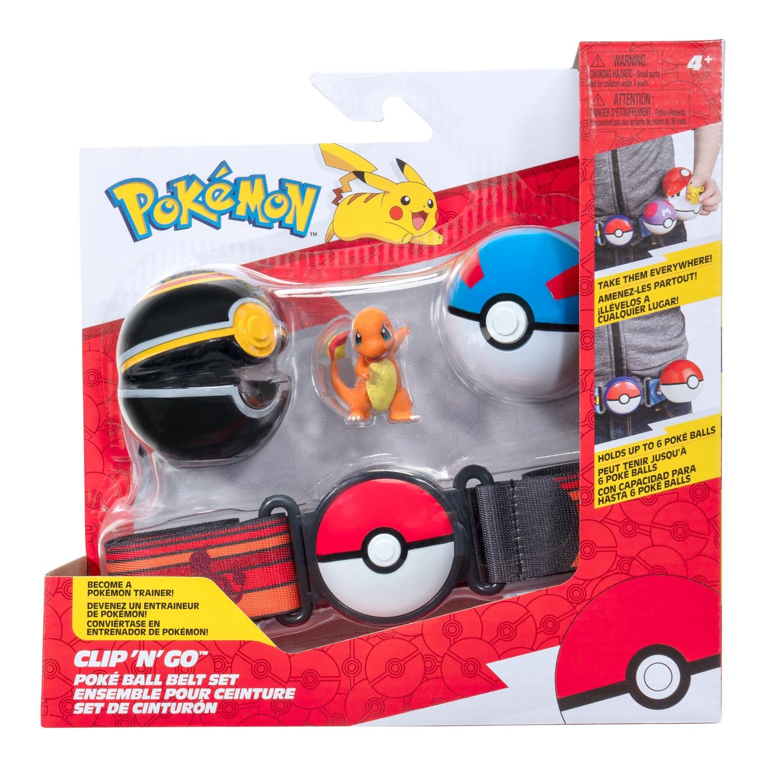 Pokemon Clip n Go Charmander Belt Set