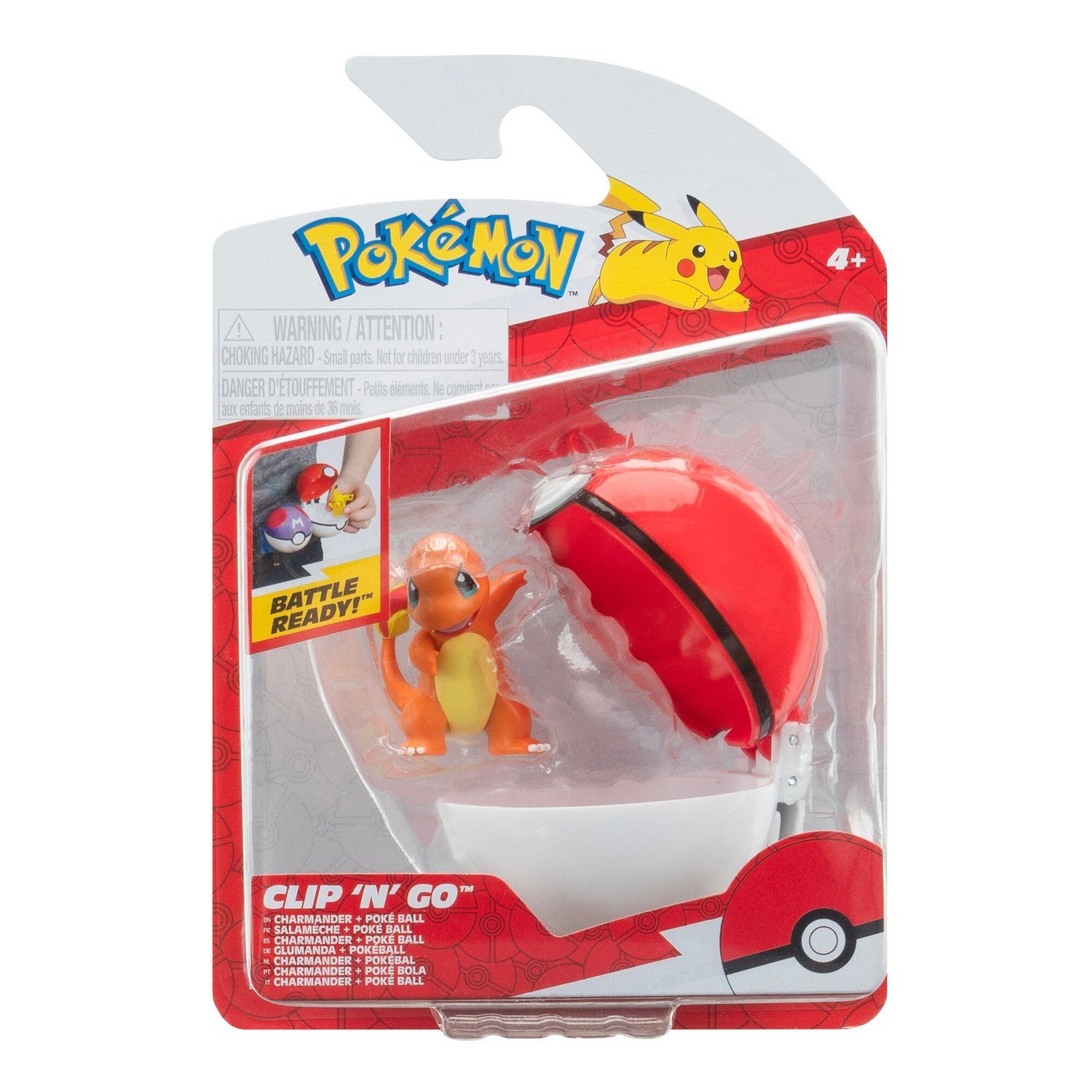 Pokemon Clip n Go Charmander + Poke Ball