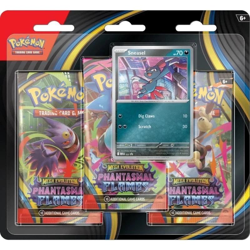 Pokemon Phantasmal Flames 3-pack Blister Sneasel