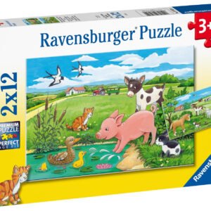 Ravensburger Baby Farm Animals Palapeli 2x12 palaa