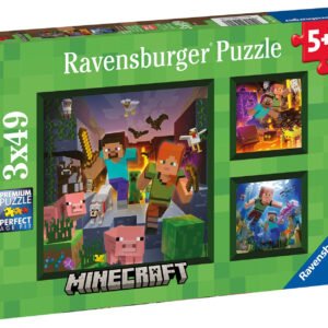 Ravensburger Minecraft Palapeli 3x49 palaa