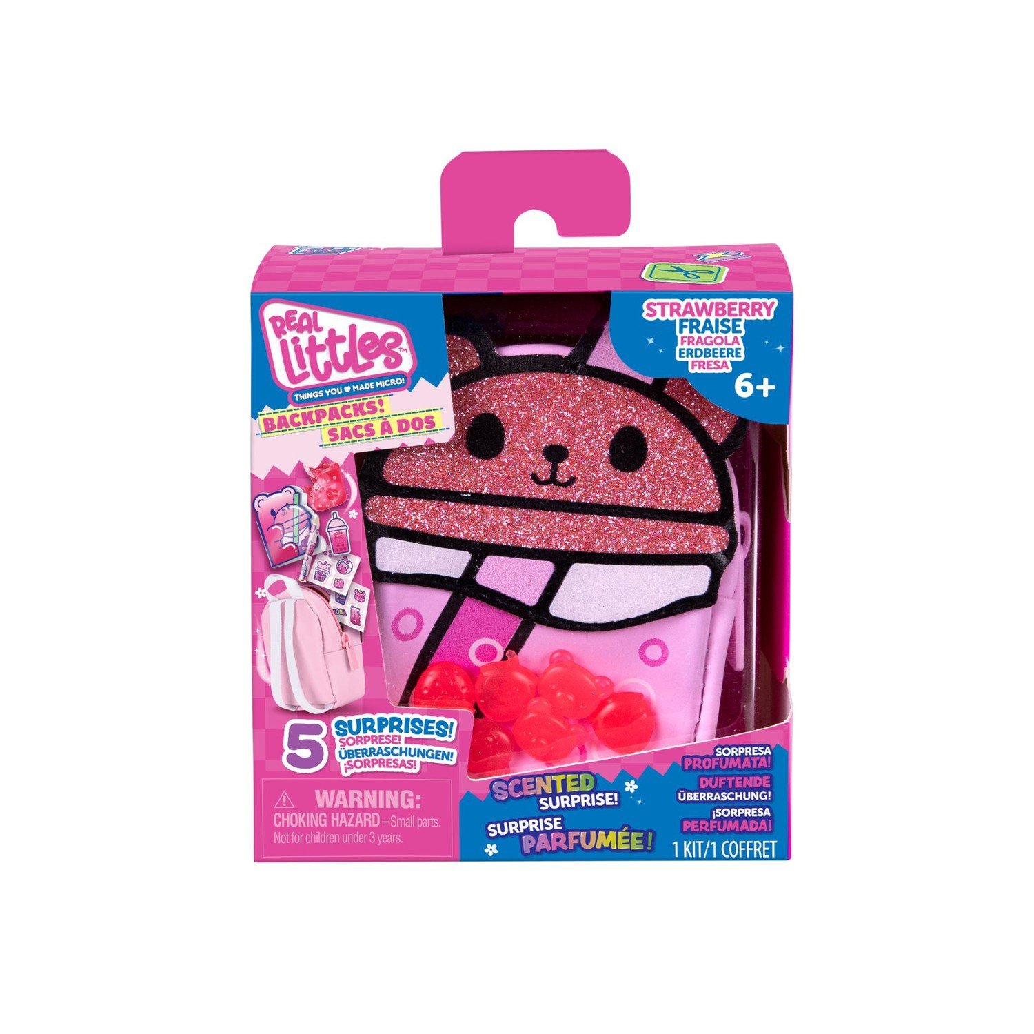 Real Littles Backpacks Scented Surprise Strawberry Boba!