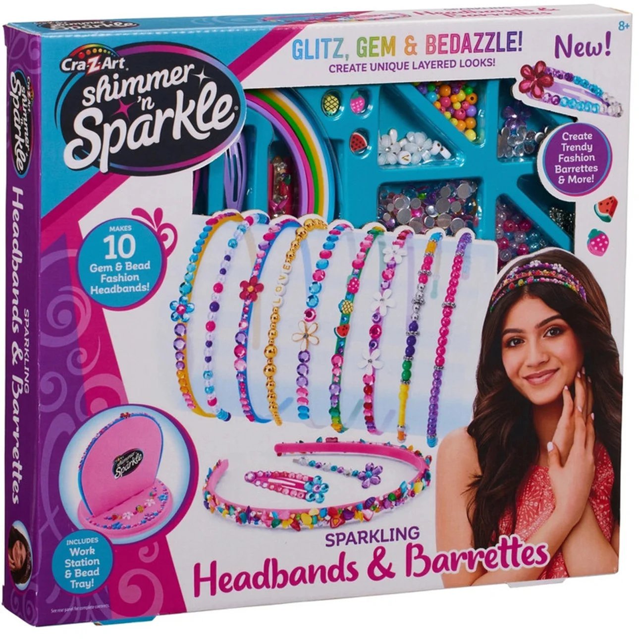 Shimmer n Sparkle Tiara ja hiusklipsit askartelu