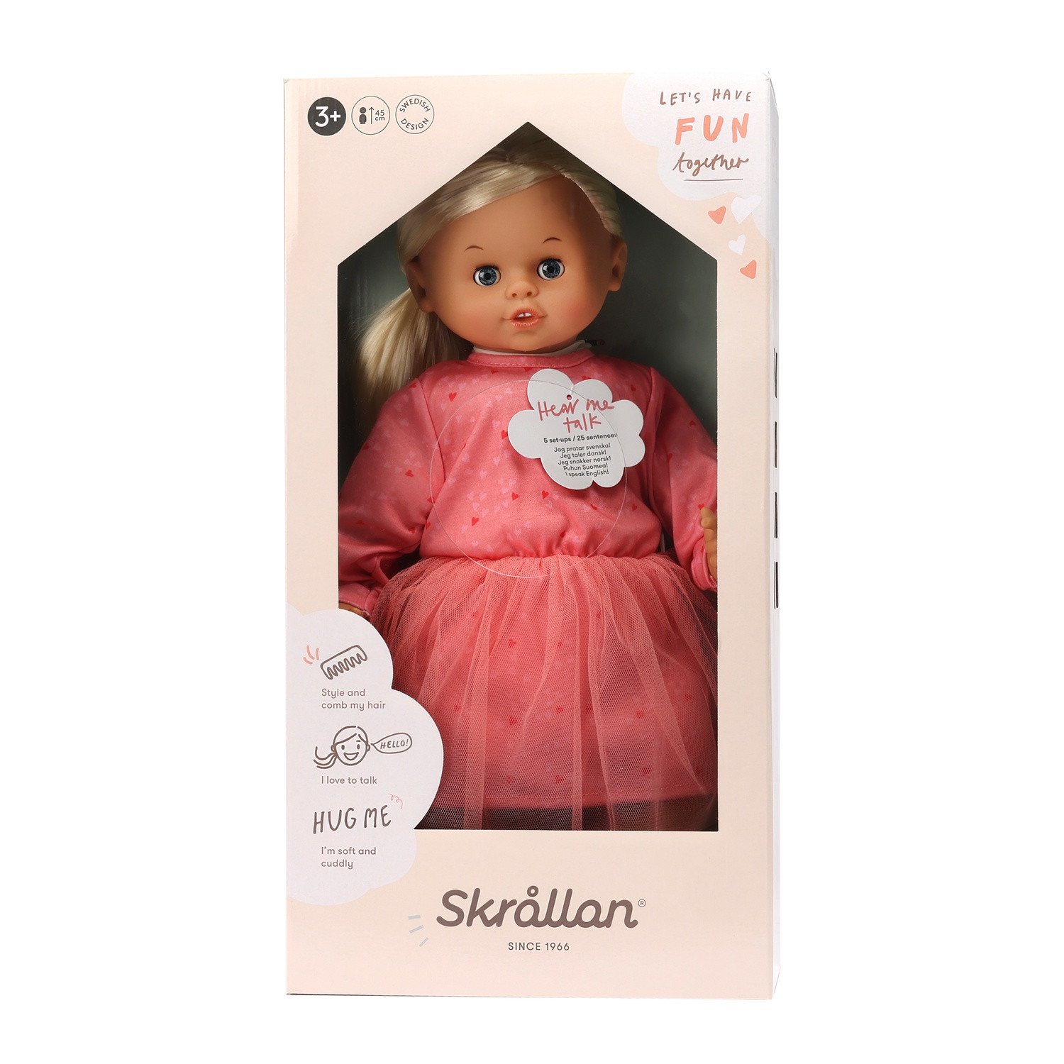 Skrållan Nukke Vaaleat hiukset