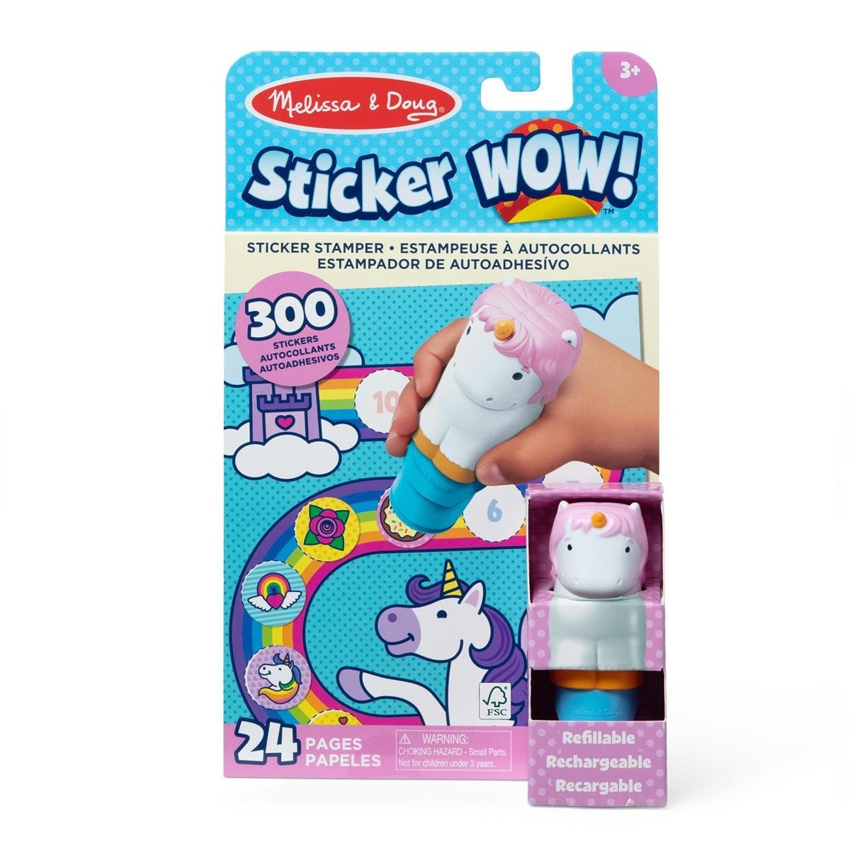 Sticker WOW! Unicorn Kirja tarra leima