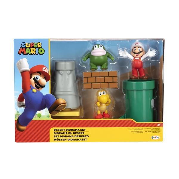 Super Mario Desert Diorama Play set