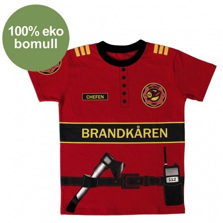 T-Shirt Brandman Strl. S : Model - Medium (5-6år 120cl)