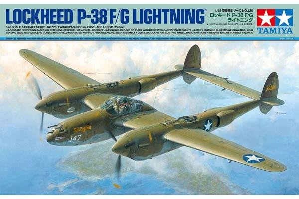 Tamiya Lockheed P-38 F/G Lightning® 1:48 mallinrakennussarja