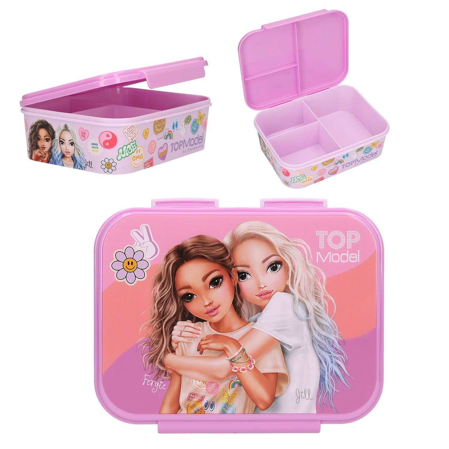 TOPModel Lounasrasia jossa on kolme lokeroa Girl Power