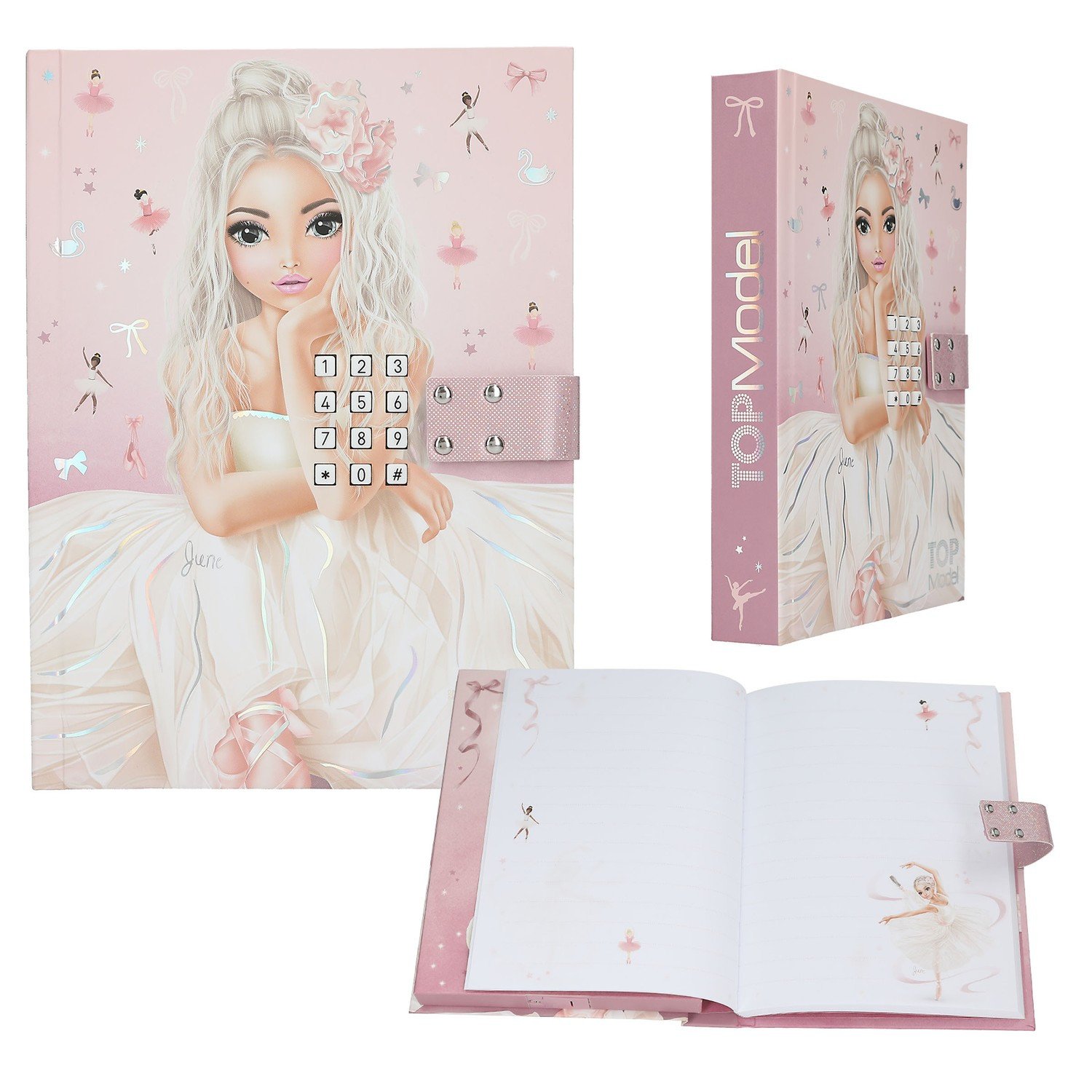 TOPModel Päiväkirja koodilla ja musiikilla Pink Ballet