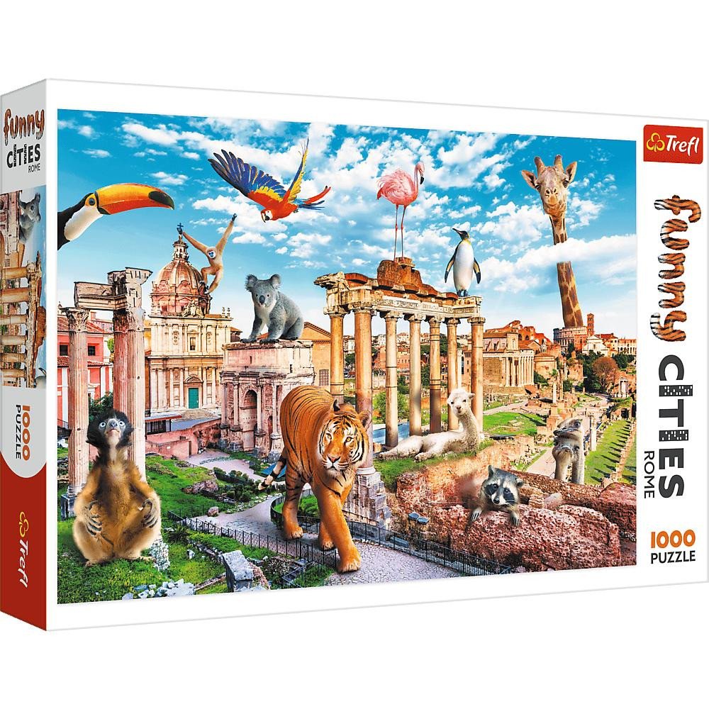 Trefl Funny Cities Wild Rome Puzzle 1000 pcs 10600