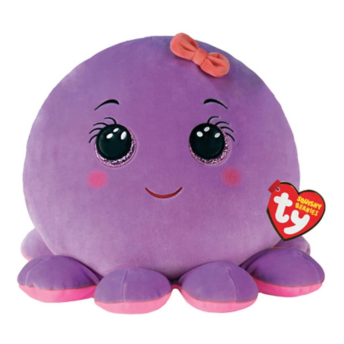 TY Squishy Beanies Octavia Purppura mustekala 35cm