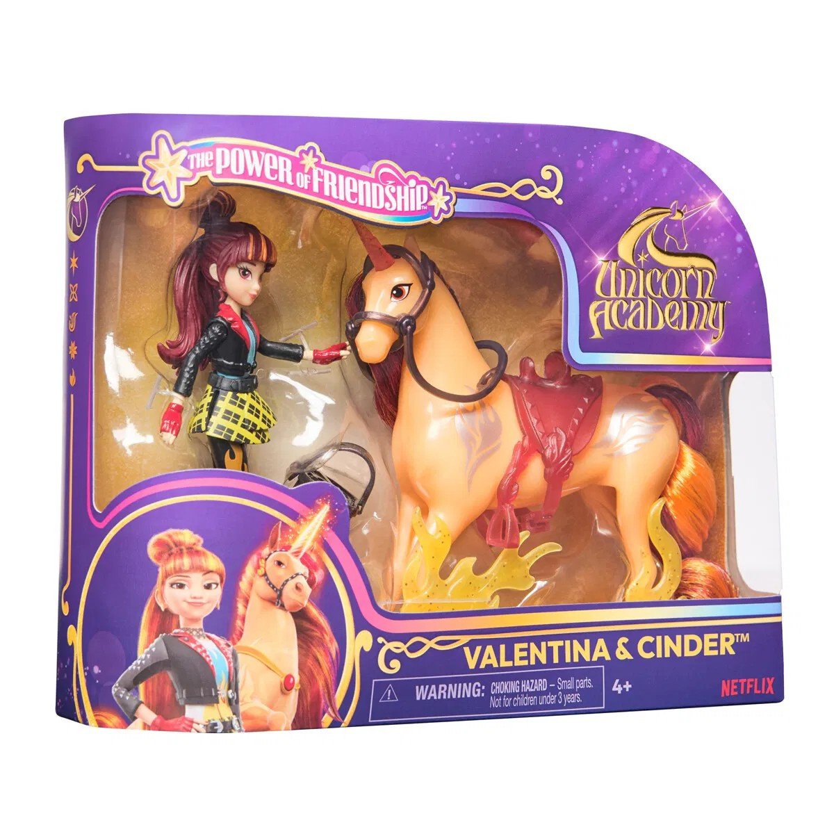 Unicorn Academy Nukke ja yksisarvinen Valentina & Cinder Power of Friendship