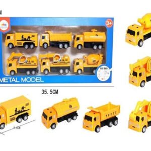 Work vehicles Metal 6-pack Pull Back