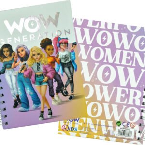 WOW Generation Muistikirja tarroilla Spiraali : Model - Megan, Emma, Annie, Alana & Valentina