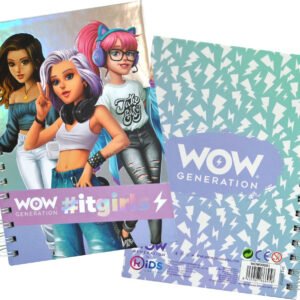 WOW Generation Muistikirja tarroilla Spiraali : Model - Annie, Alana & Valentina