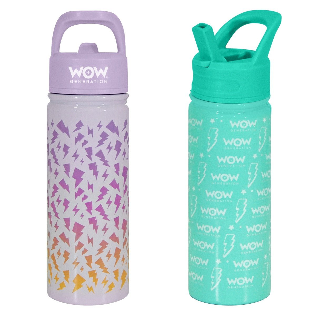 WOW Generation Vesipullo metallinen 500ml : Color - Purple