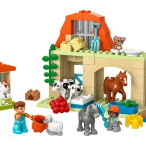 Eläinten hoitoa maatilalla