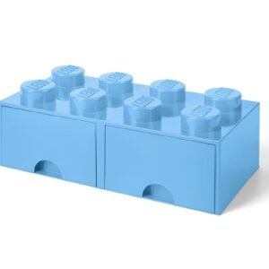 8-nuppinen vaaleansininen'säilytyslaatikko