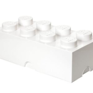 8-nuppinen valkoinen'säilytyslaatikko