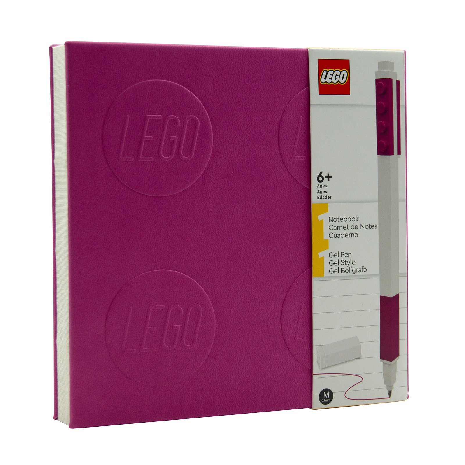 Muistikirja ja geelikynä - violetti