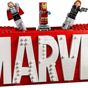 MARVEL-logo ja minihahmot