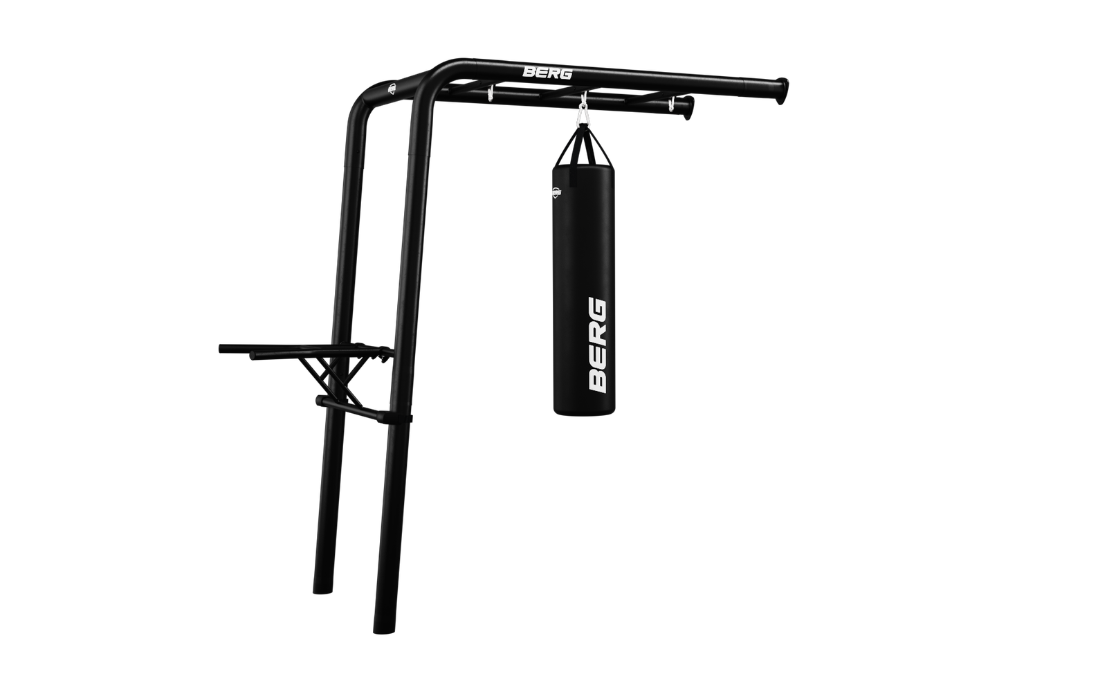 BERG PlayBase Setit Wall + Sports set - Kahden tikkaan kanssa - Musta - Wall (240 x 100 x 245 cm)