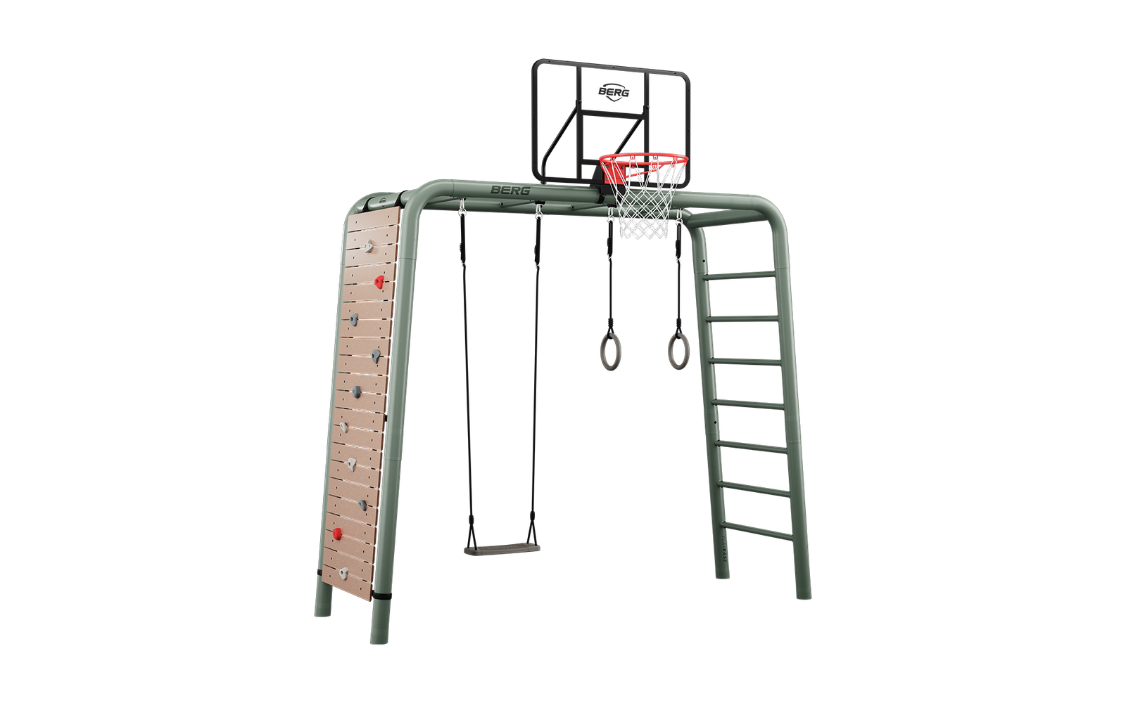 BERG PlayBase Setit Medium Green + Ultimate set - Vihreä - M (285 x 100 x 245 cm)