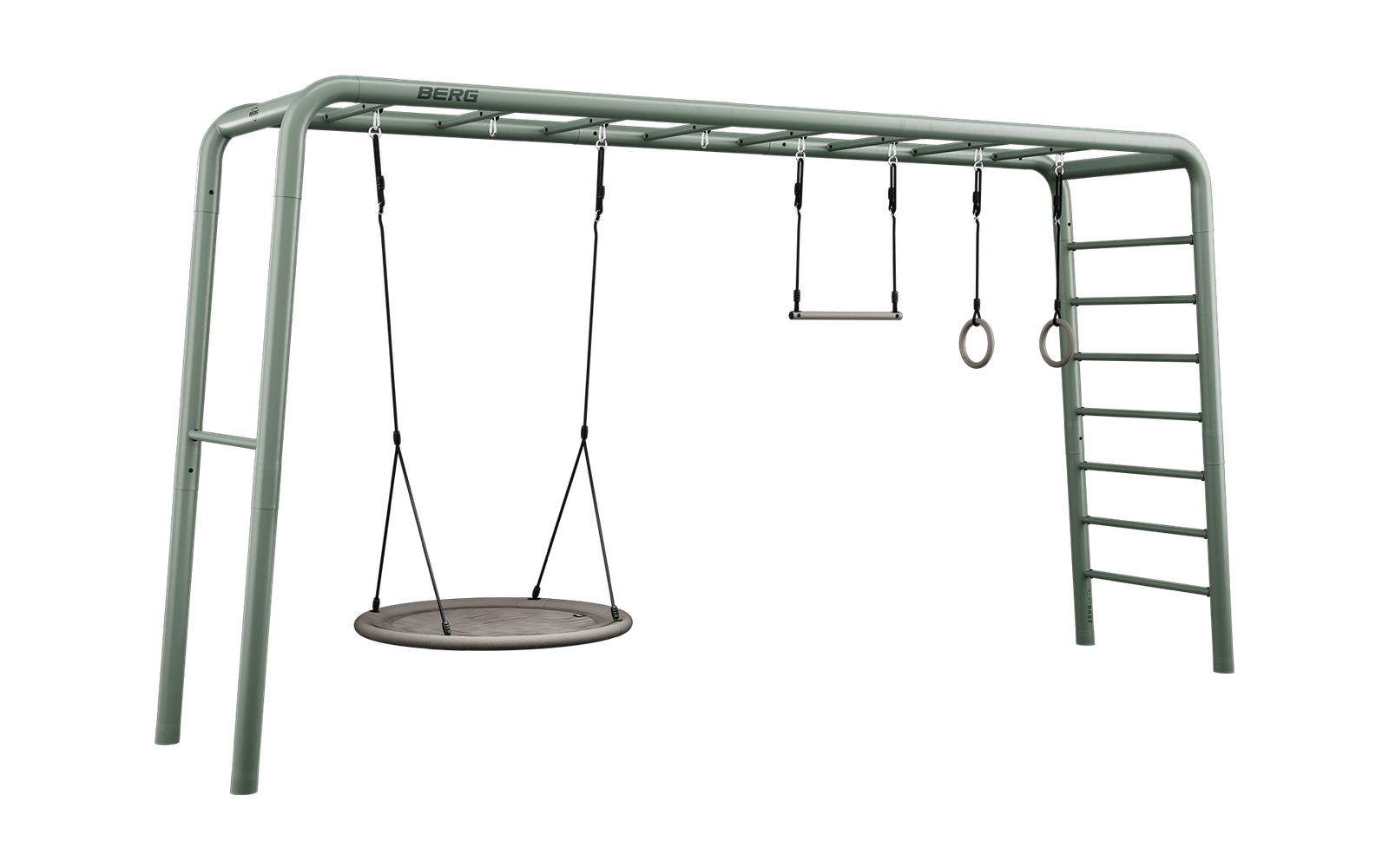 BERG PlayBase Setit Extra Large Green + Family set - Vihreä - XL (470 x 100 x 245 cm)