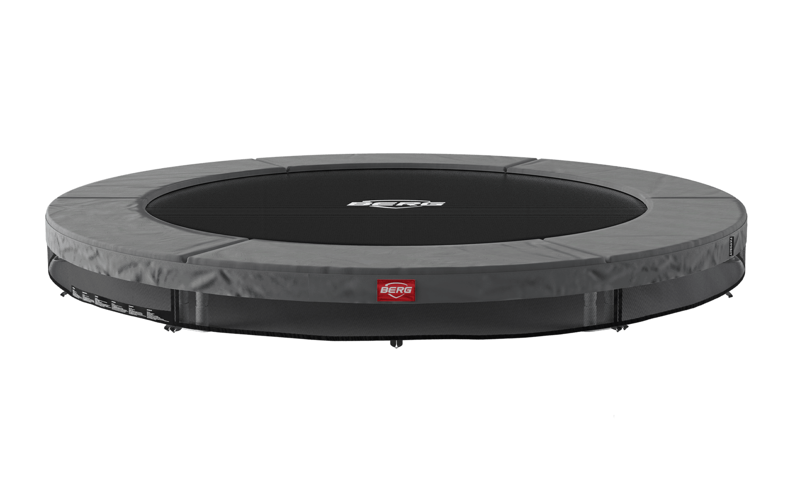 BERG SPORTS Favorit InGround 270 Harmaa - Trampoliini Pyöreä - 270 cm