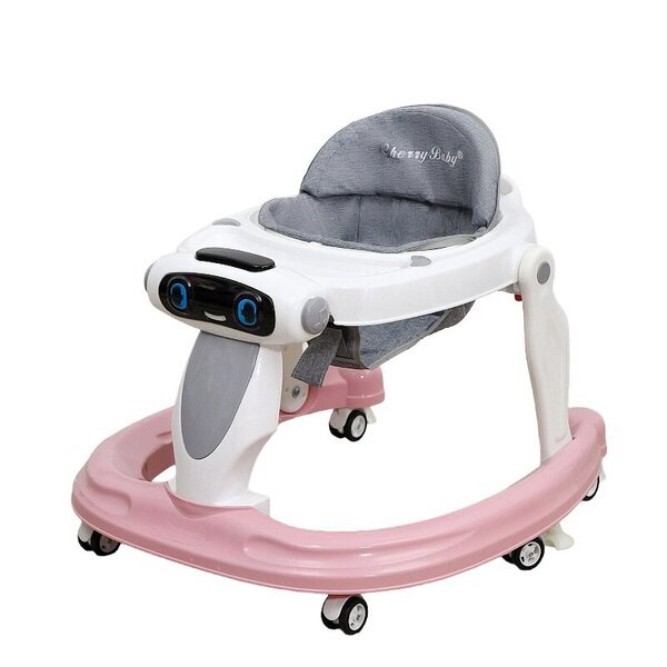 Kävelytuoli Tavalax 2-in-1 360°, vauvoille, säädettävällä korkeudella, tukevalla pyramidialustalla ja hiljaisilla pyörillä