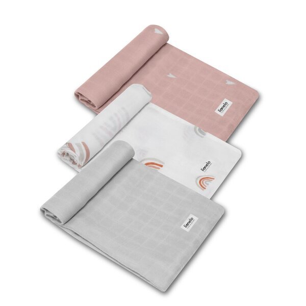 Lionelo bambuvaipat/kääreet 70*70 cm, 3 kpl.