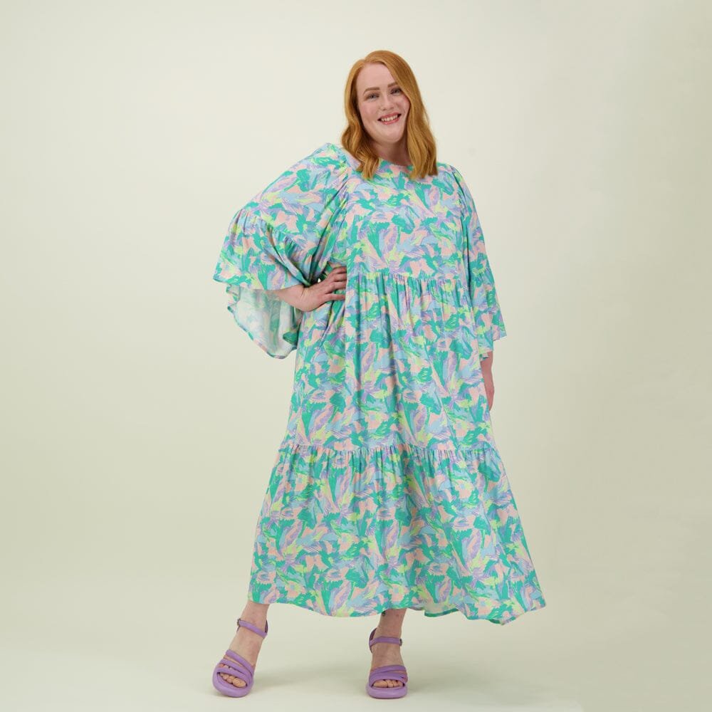 Bell Sleeve Midi Dress -Mekko | Dream - L