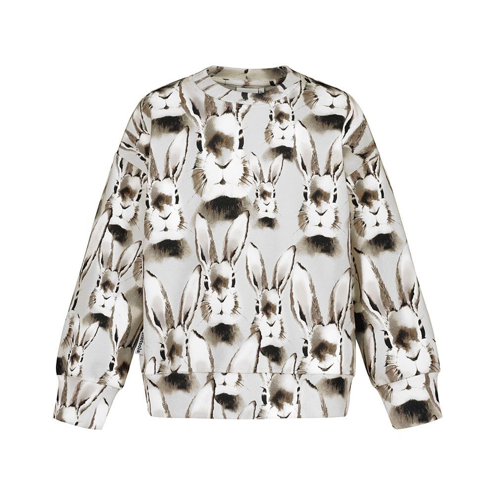 Bunny Grey Oversize Sweater -Lasten Collegepaita - 134/140