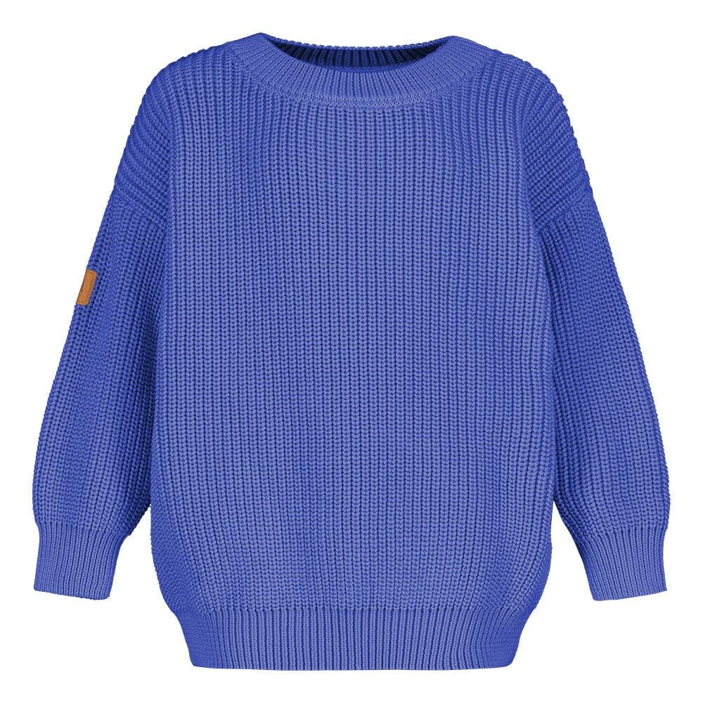 Cotton Knit Jumper -Lasten Neulepaita |  Electric - 110/116
