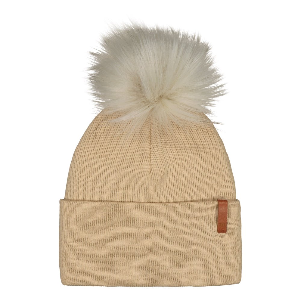 CRYSTAL BEANIE, NOUGAT - 7-8Y