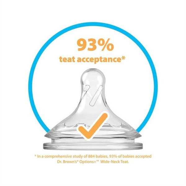 DR. BROWN'S OPTIONS+ 150 ml leveäkaulainen pullo