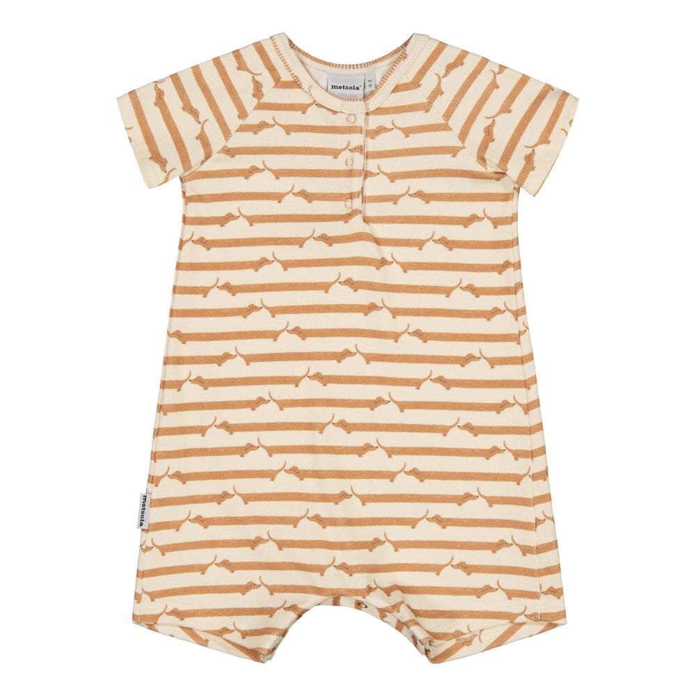 Good Mood Rib -Romper | Toffee - 50/56