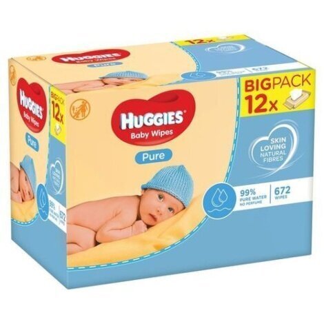 Huggies Pure kosteuspyyhkeet 672 kpl