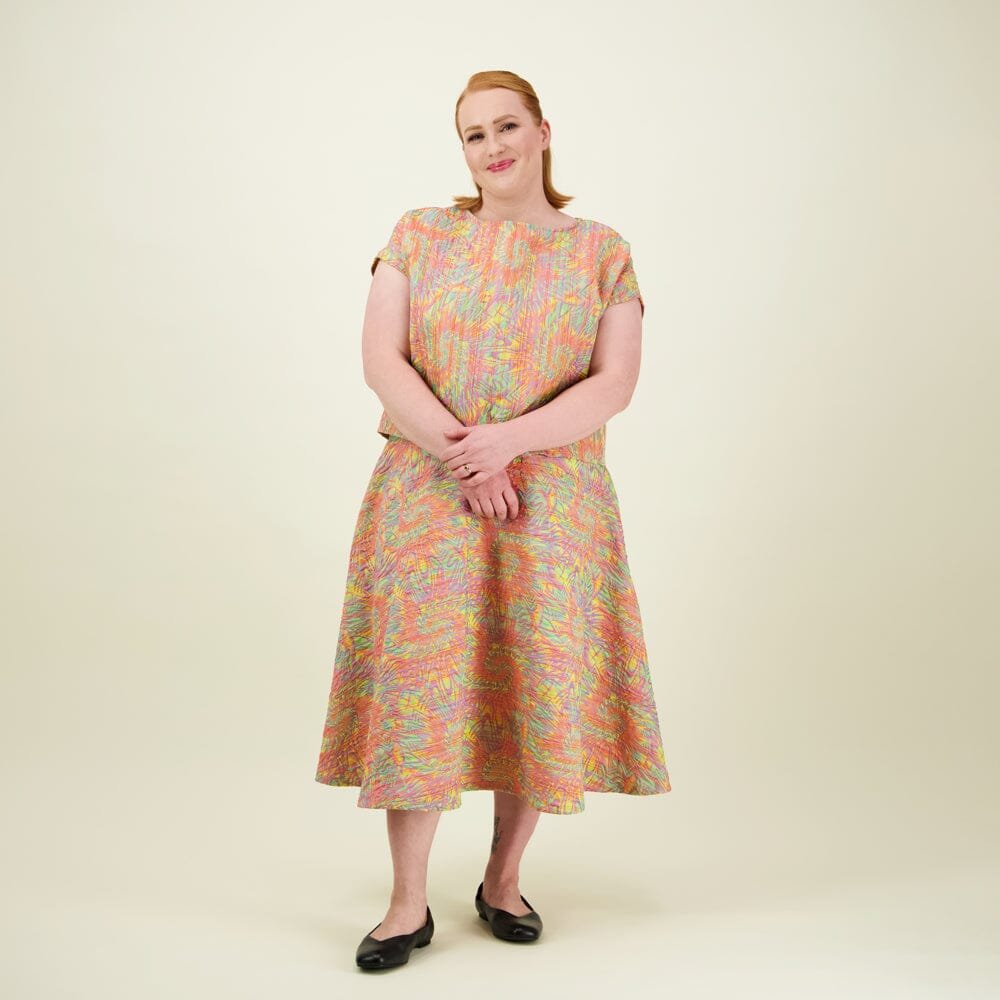 Jacquard Cropped Top -Paita - XS