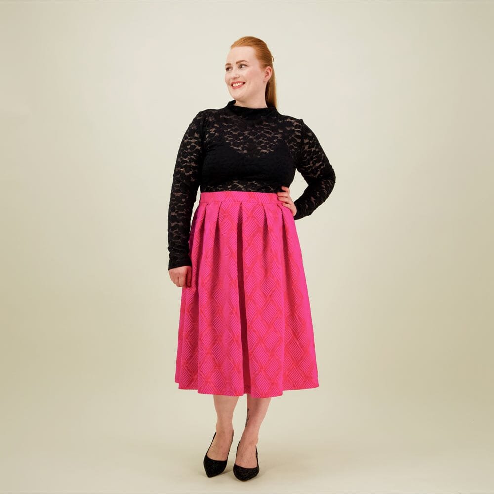 Jacquard Skirt -Hame | Pinky - L