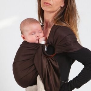 Kantoliina Love Radius solmuton kudottu liina, Espresso