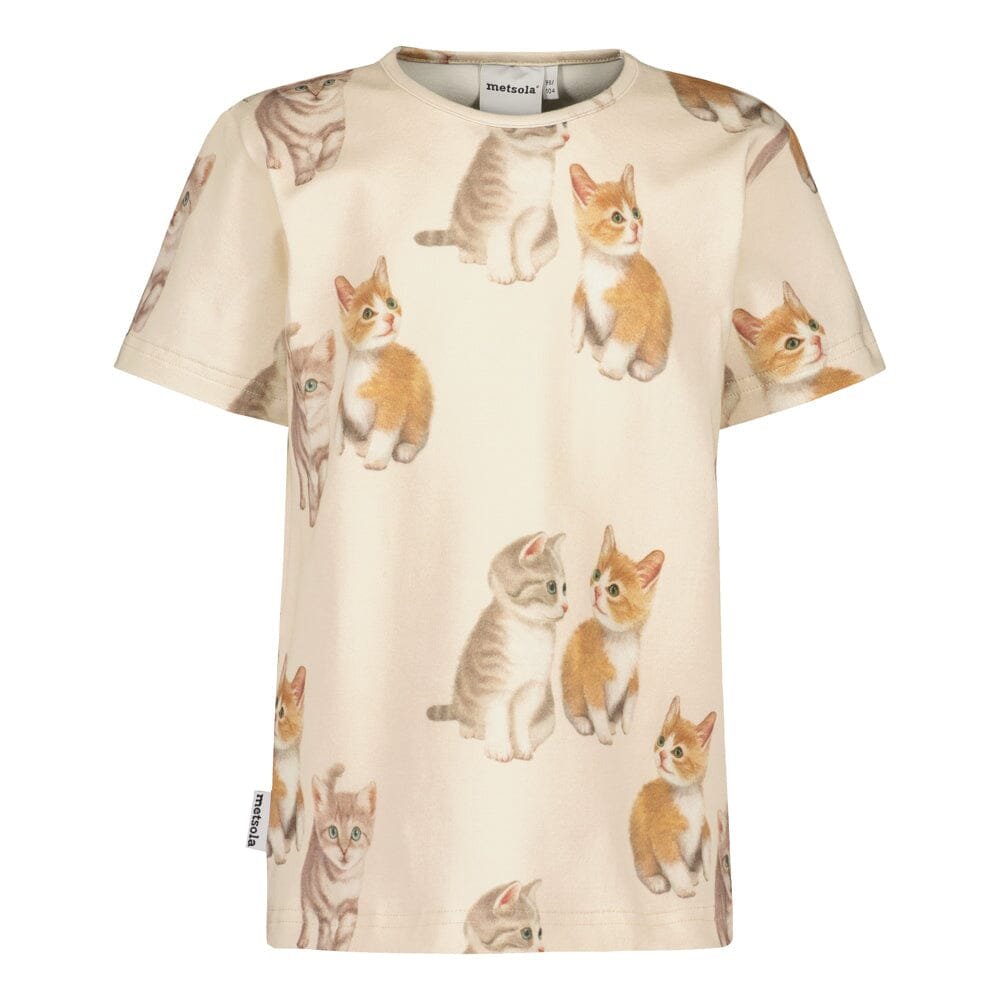 Kitties -T-Paita | Cream - 74/80