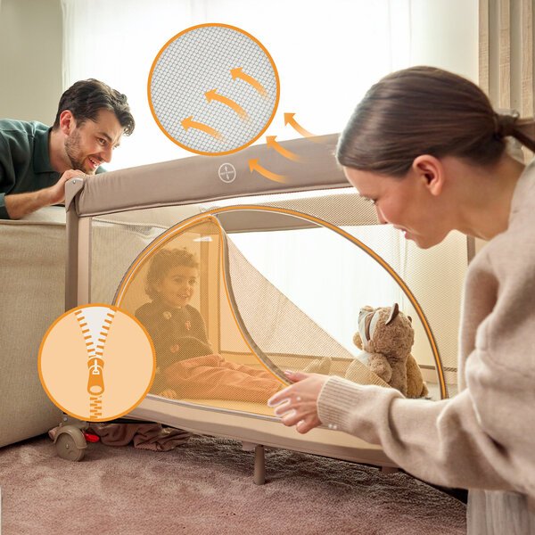 Kompakti matkasänky Lionelo Laura 2in1 Green Sage