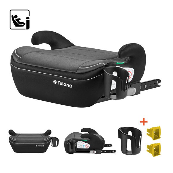 Tulano Cabby 30 grey lasten turvaistuin-koroke ISOFIX-kiinnityksellä ja mukitelineellä