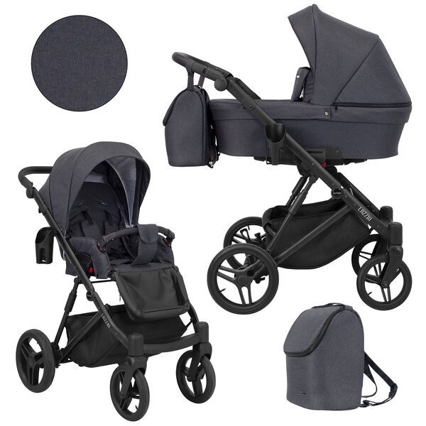Lastenvaunut Lazzio Kunert 2in1 Anthracite